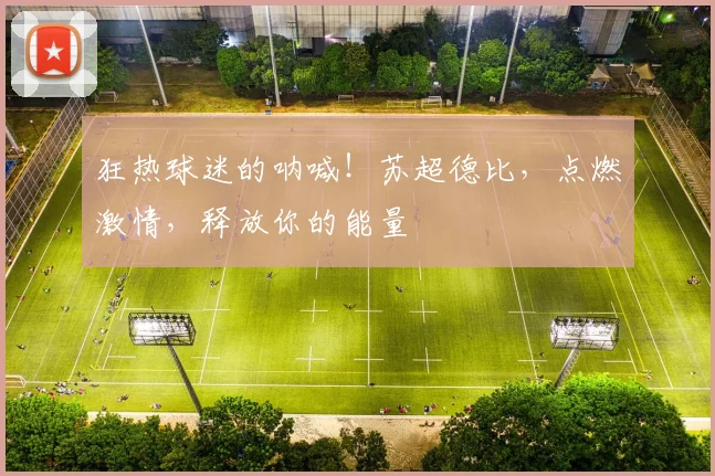 狂热球迷的呐喊！苏超德比，点燃激情，释放你的能量
