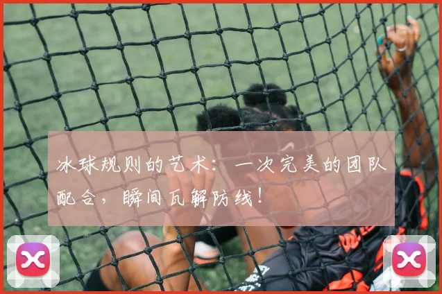 冰球规则的艺术：一次完美的团队配合，瞬间瓦解防线！